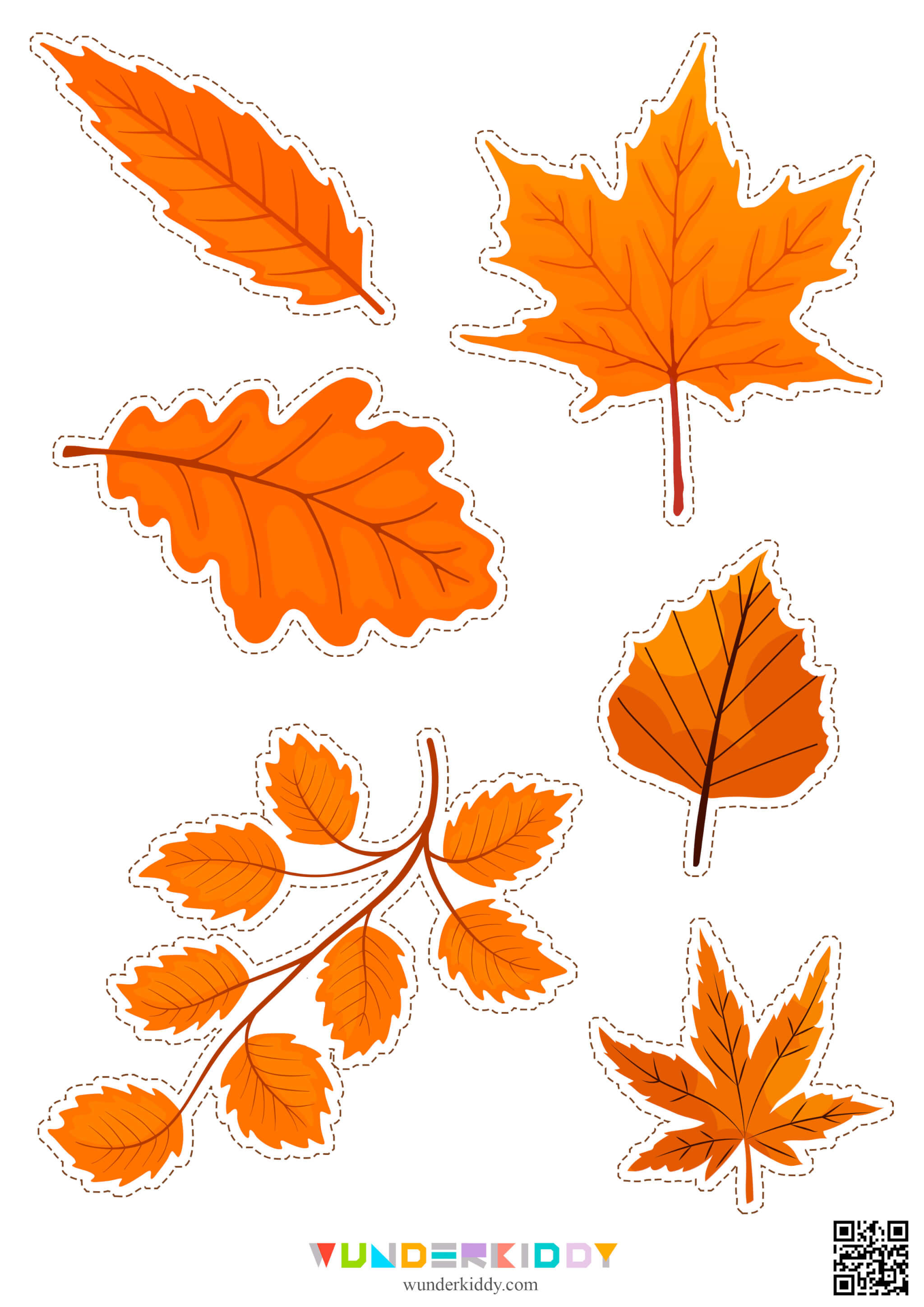 Color Sorting Worksheet Fallen Leaves - Image 4