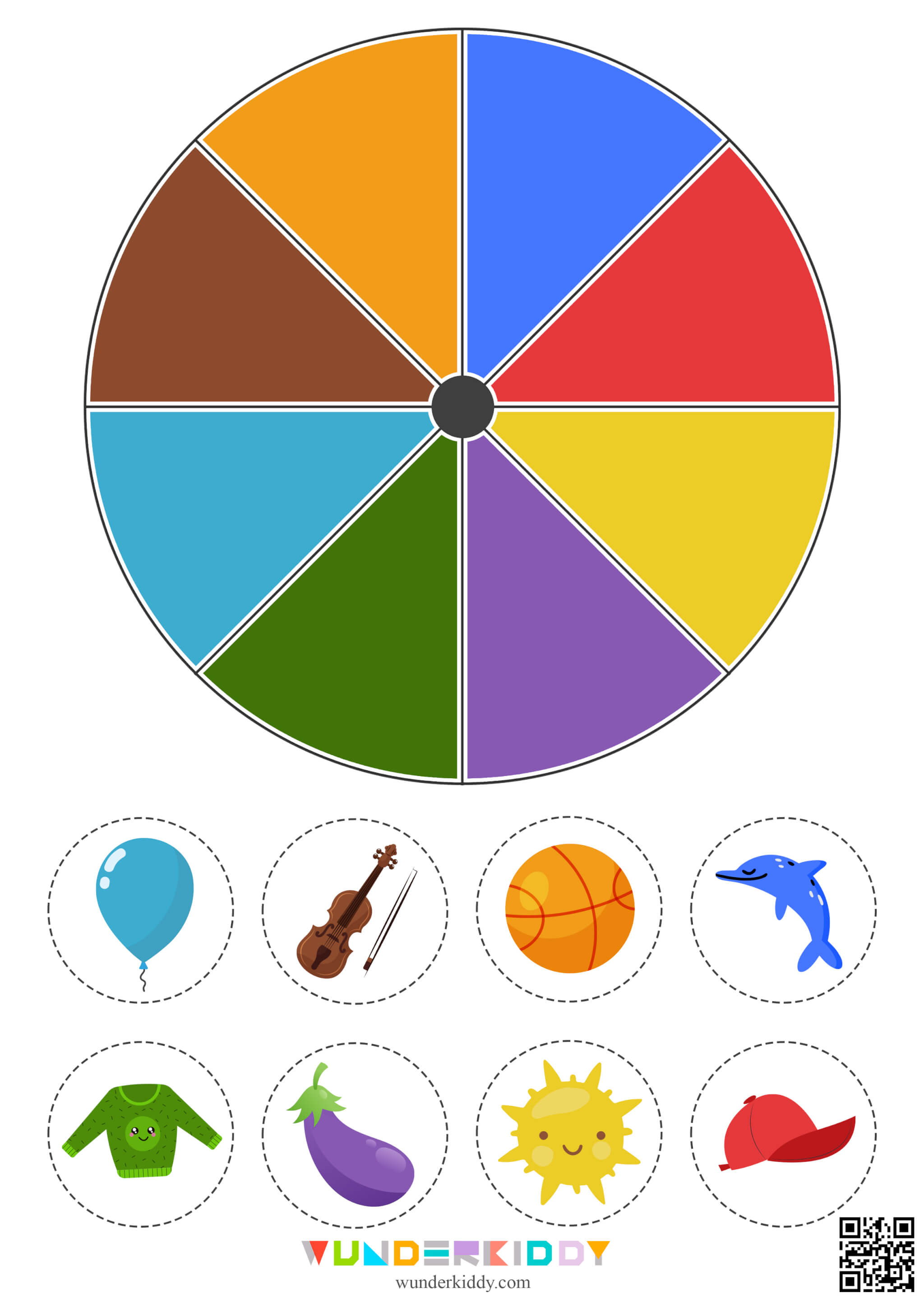 Learn Colors Clip Cards Activity - Image 3