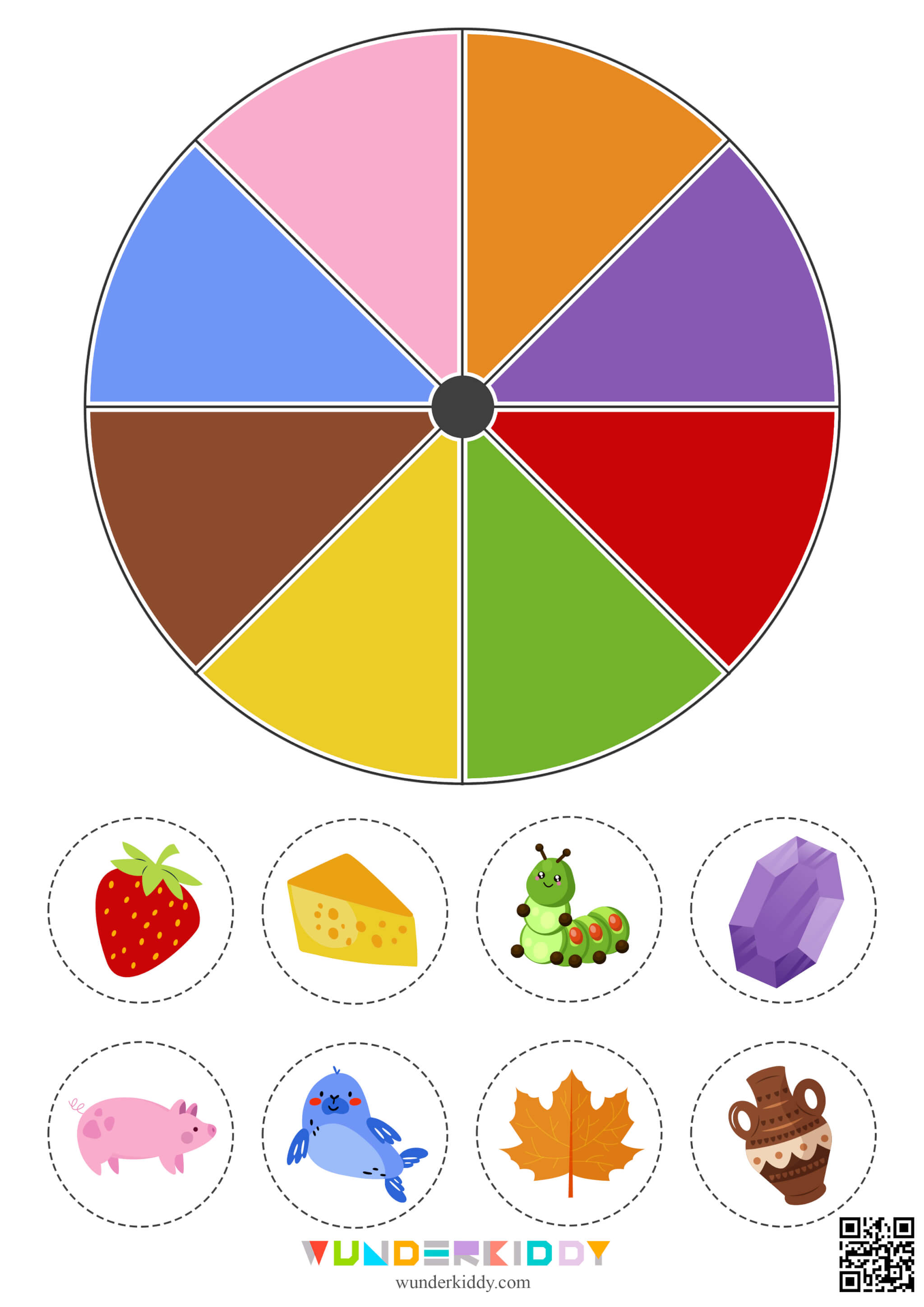 Learn Colors Clip Cards Activity - Image 4