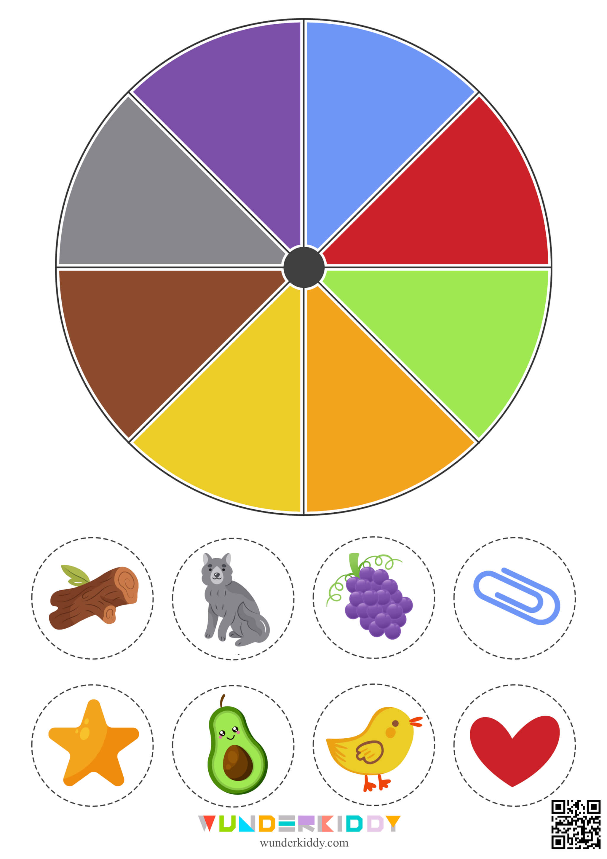 Learn Colors Clip Cards Activity - Image 5