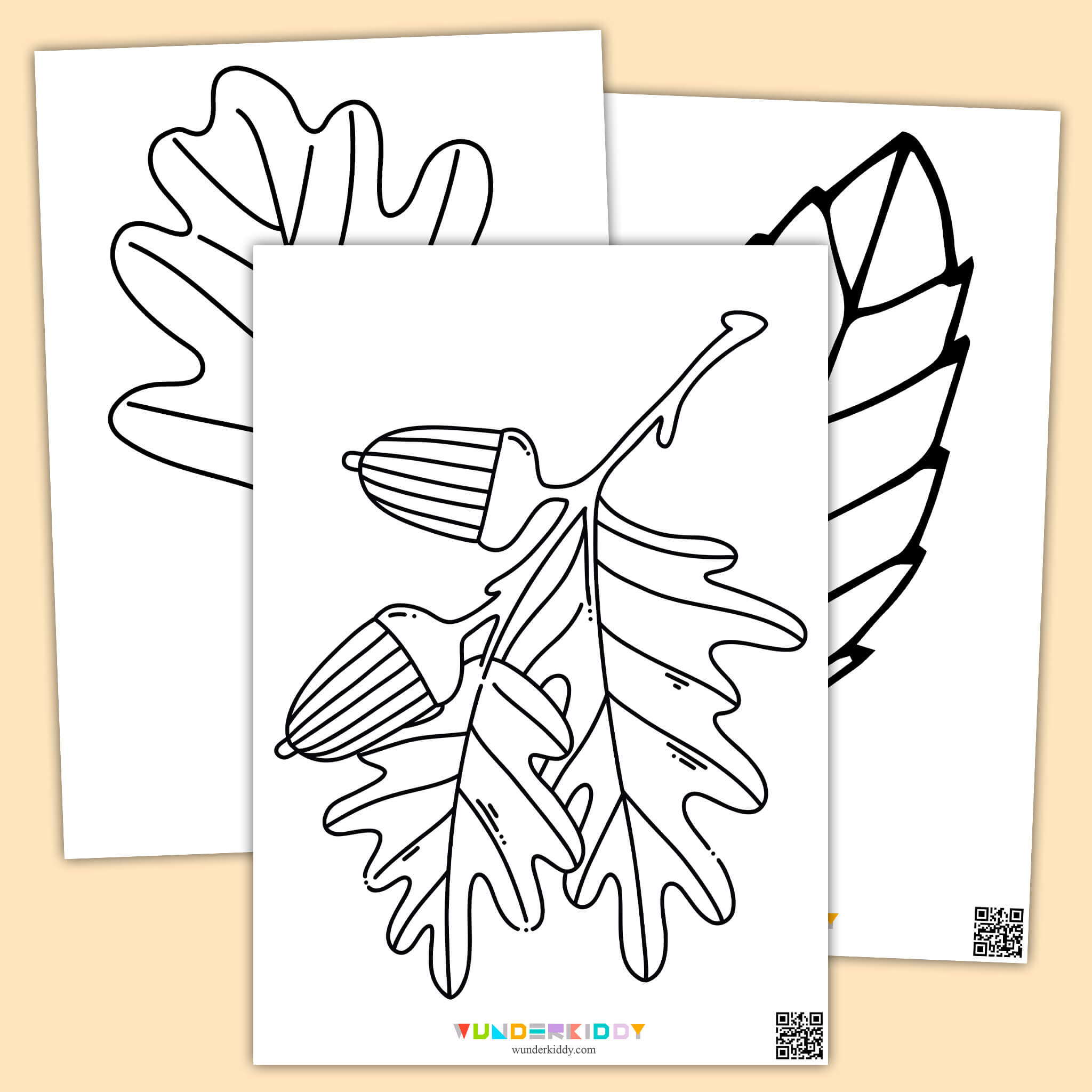 Autumn Leaves Coloring Pages