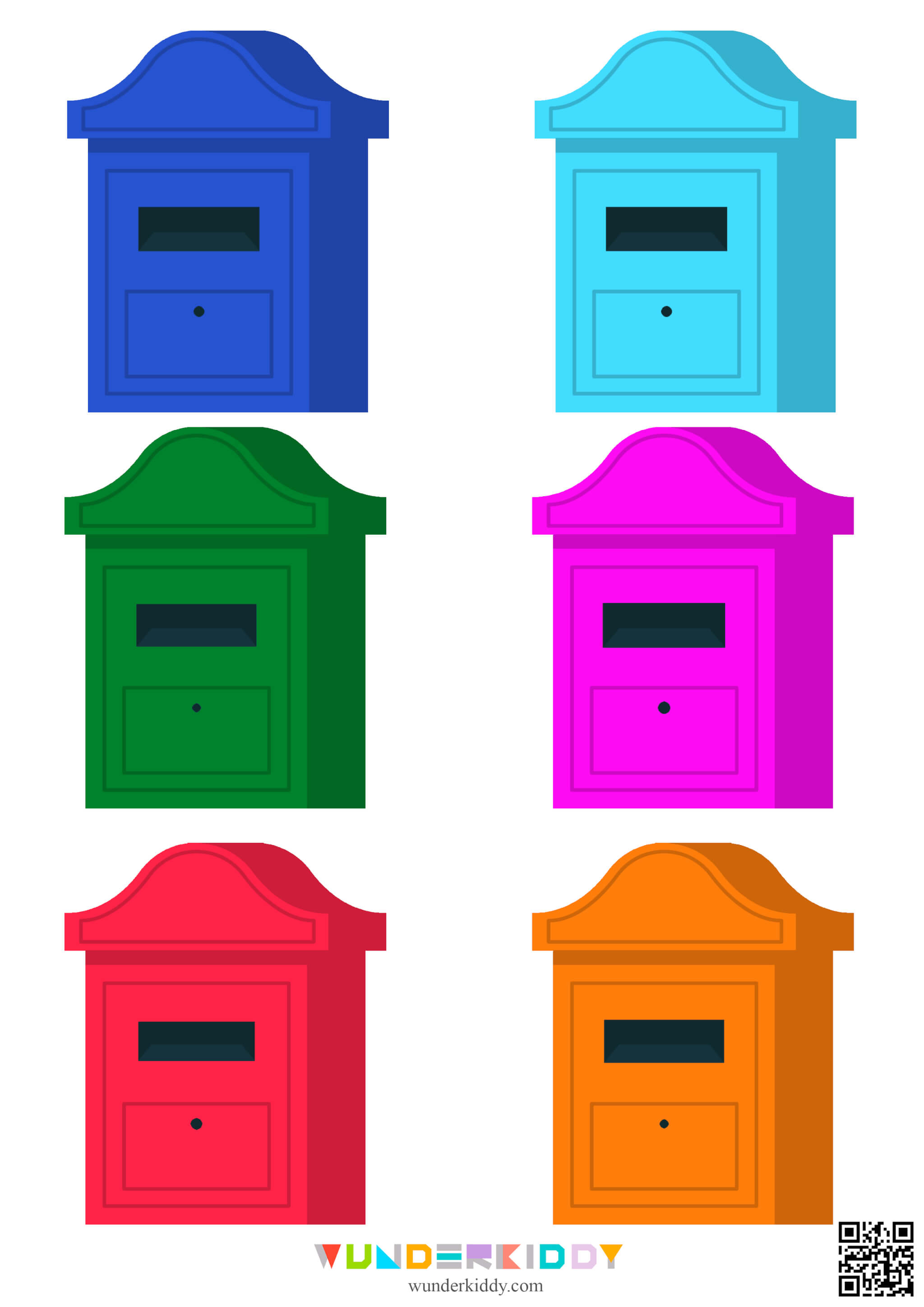 Mailbox Color Sorting Worksheet - Image 2