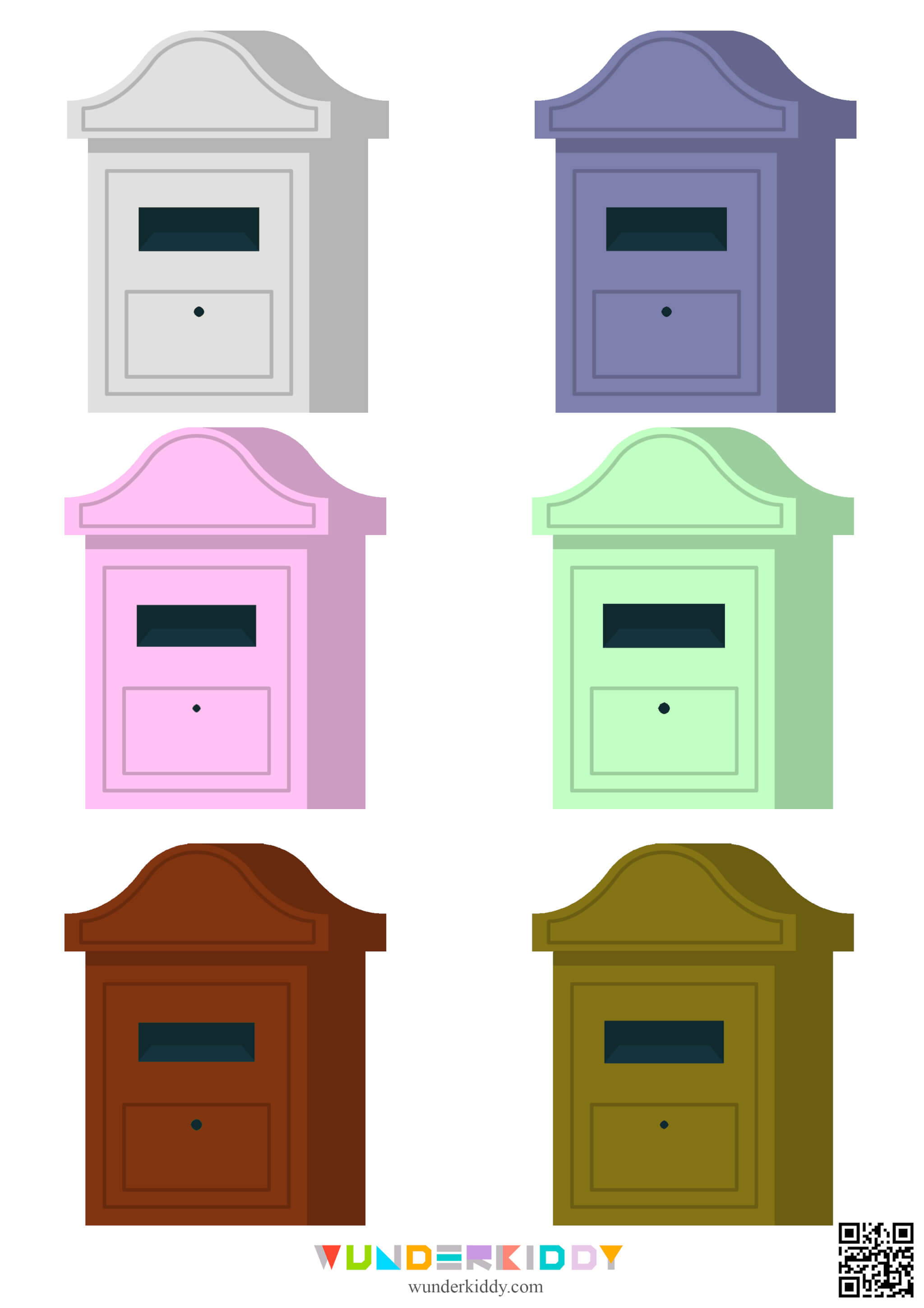 Mailbox Color Sorting Worksheet - Image 4