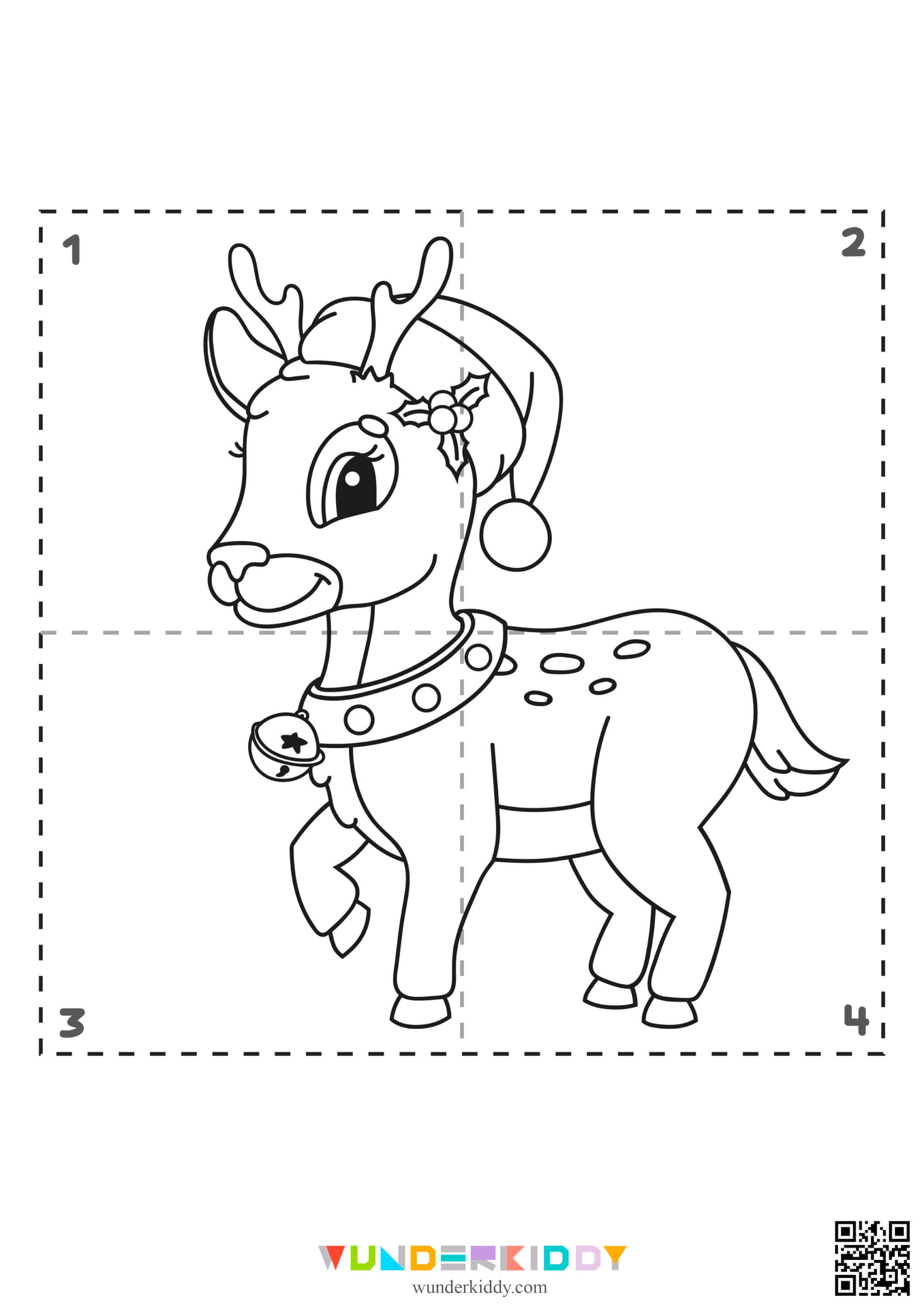 Coloring Pages New Year's Puzzle - Image 2