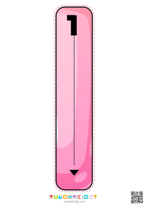 Worksheets for Number Tracing and Cutting Activities - Image 2