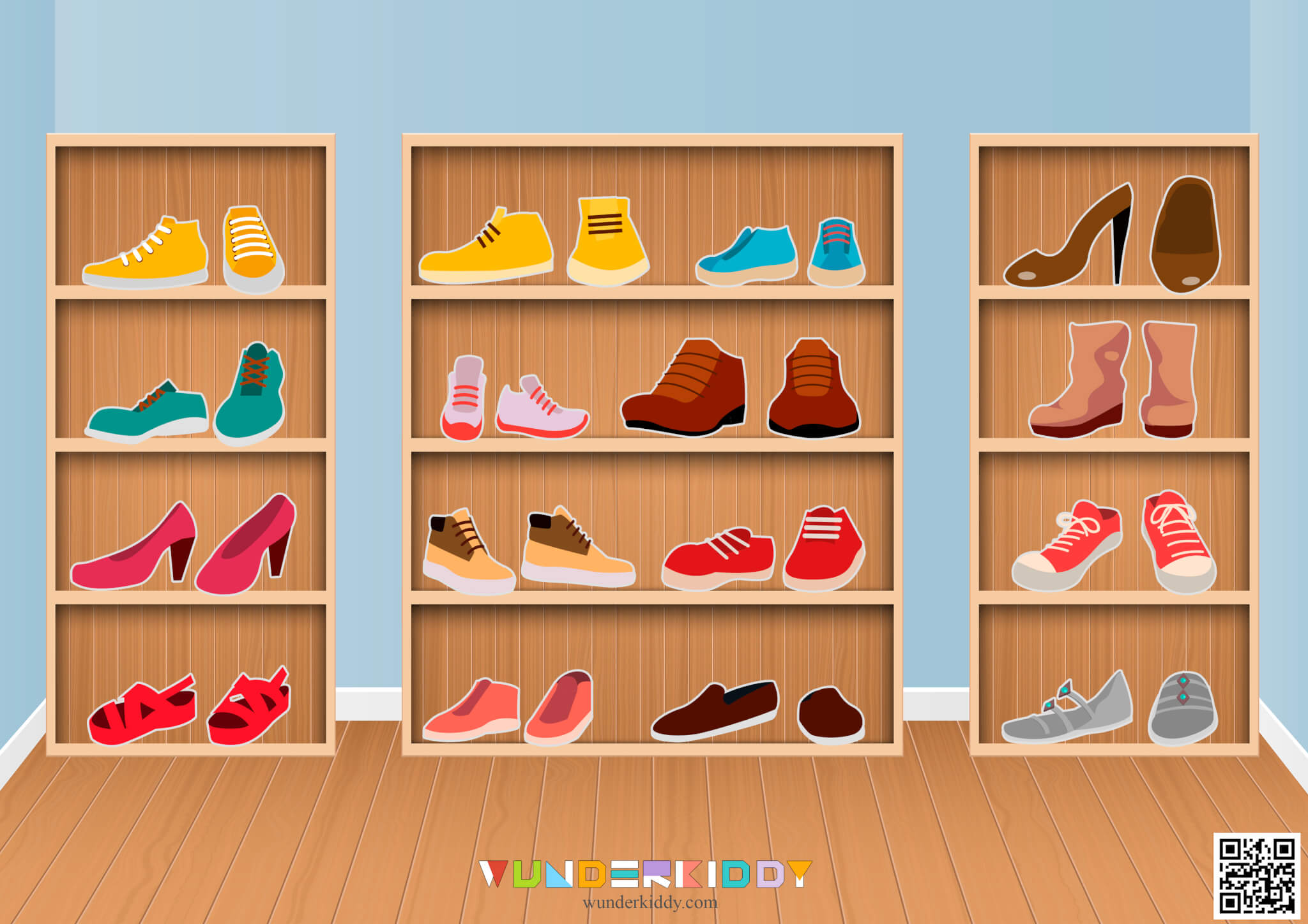 Shadow Matching Worksheets Shoe Shelf - Image 2