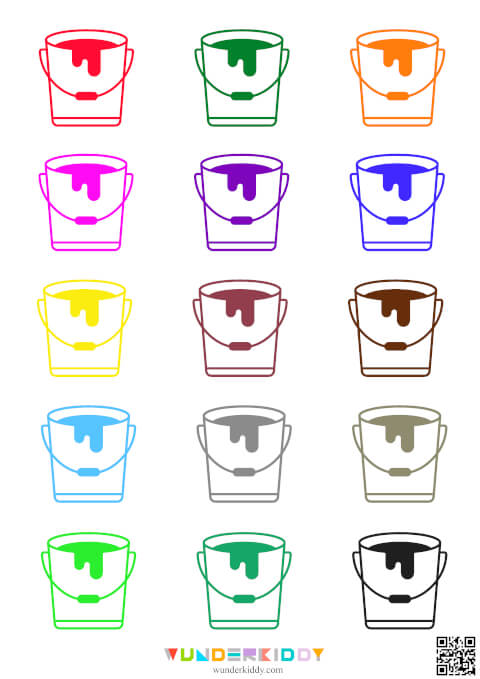 Paint Splash Color Sorting Worksheet - Image 3