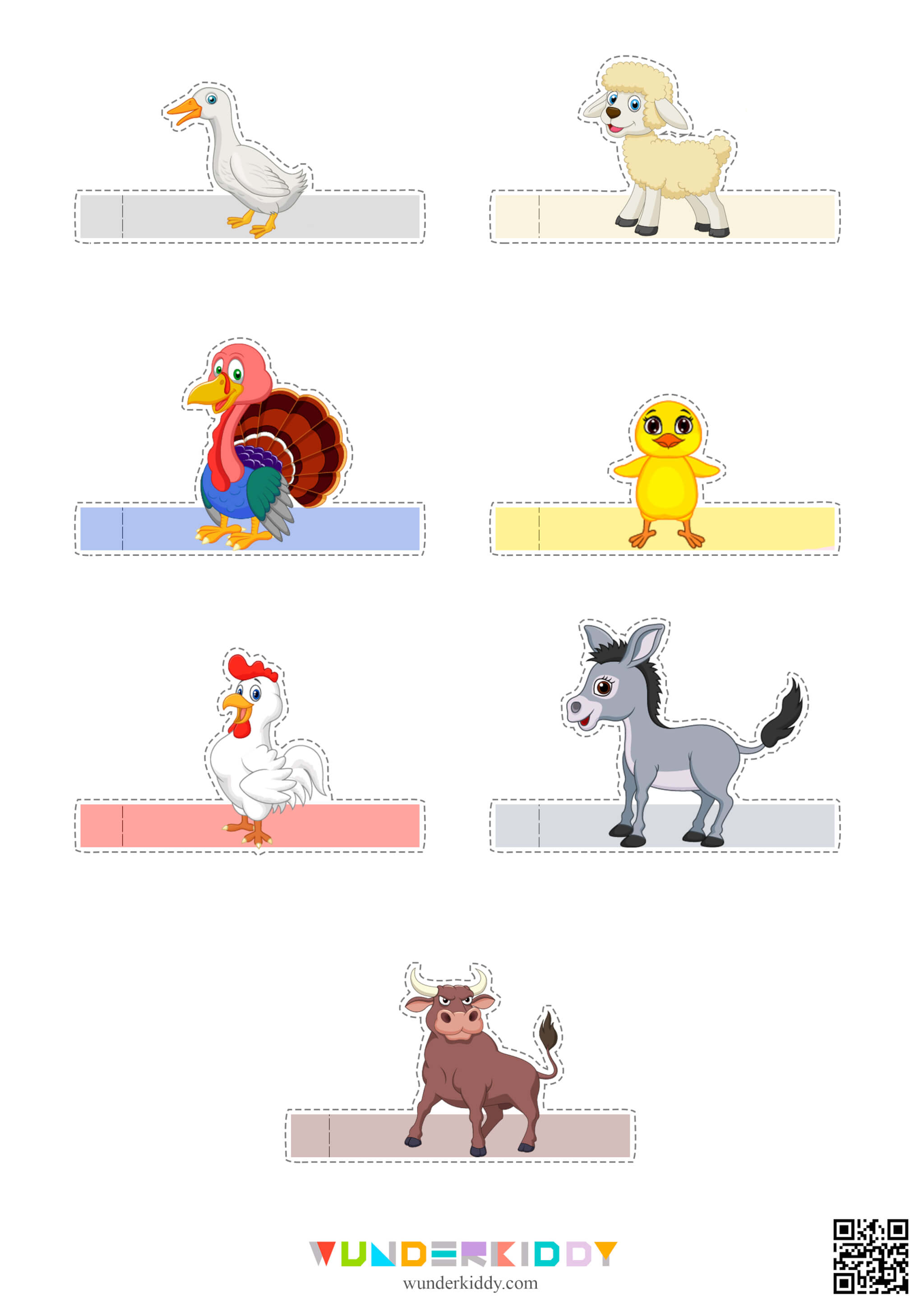 Pets Animal Finger Puppet Templates Domestic Animals - Image 3