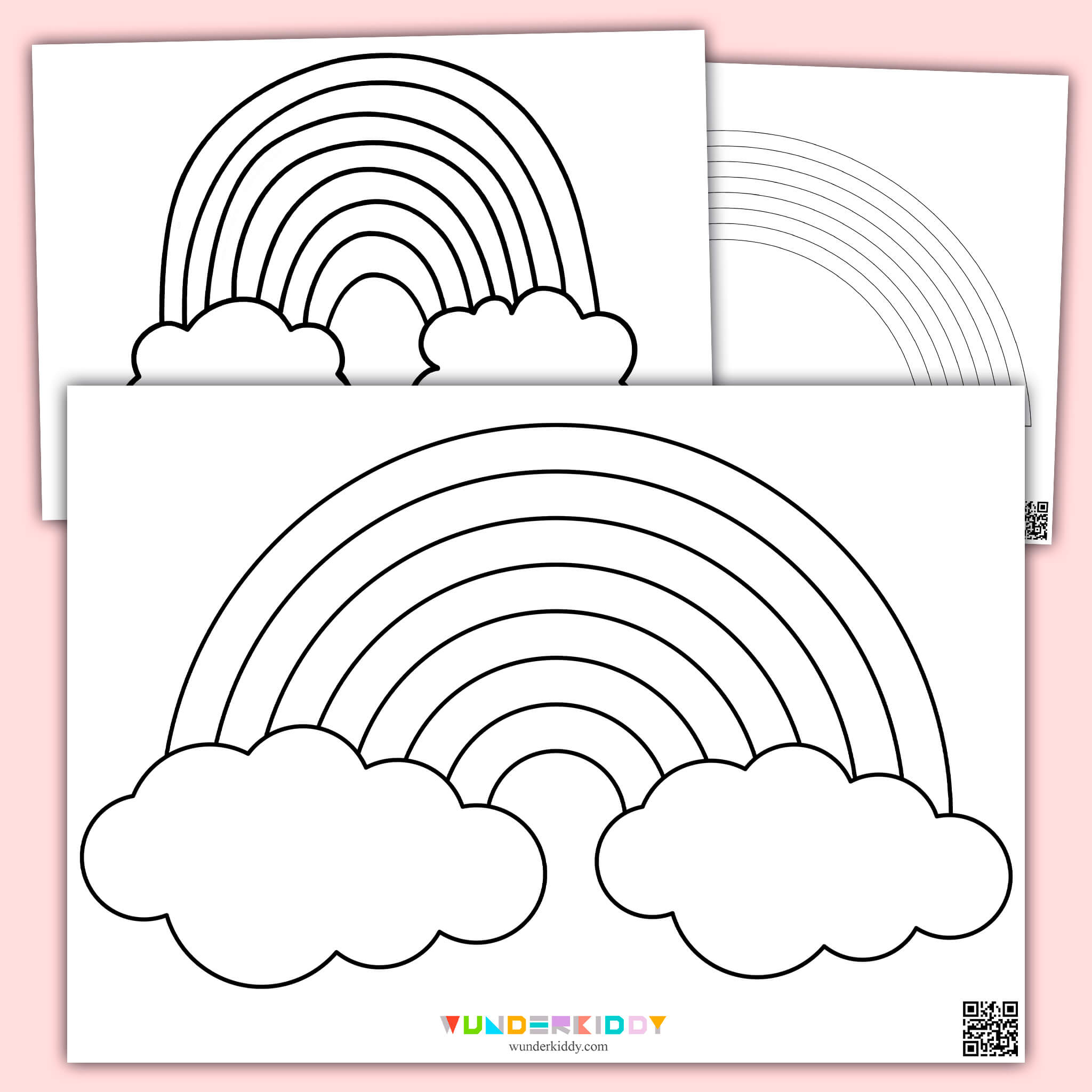 Printable Rainbow Template