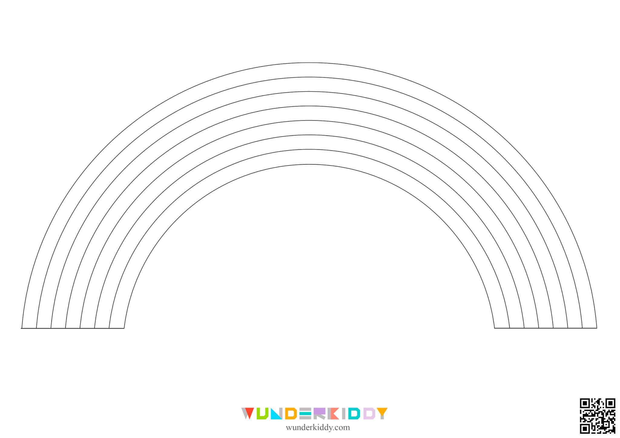 Printable Rainbow Template - Image 6