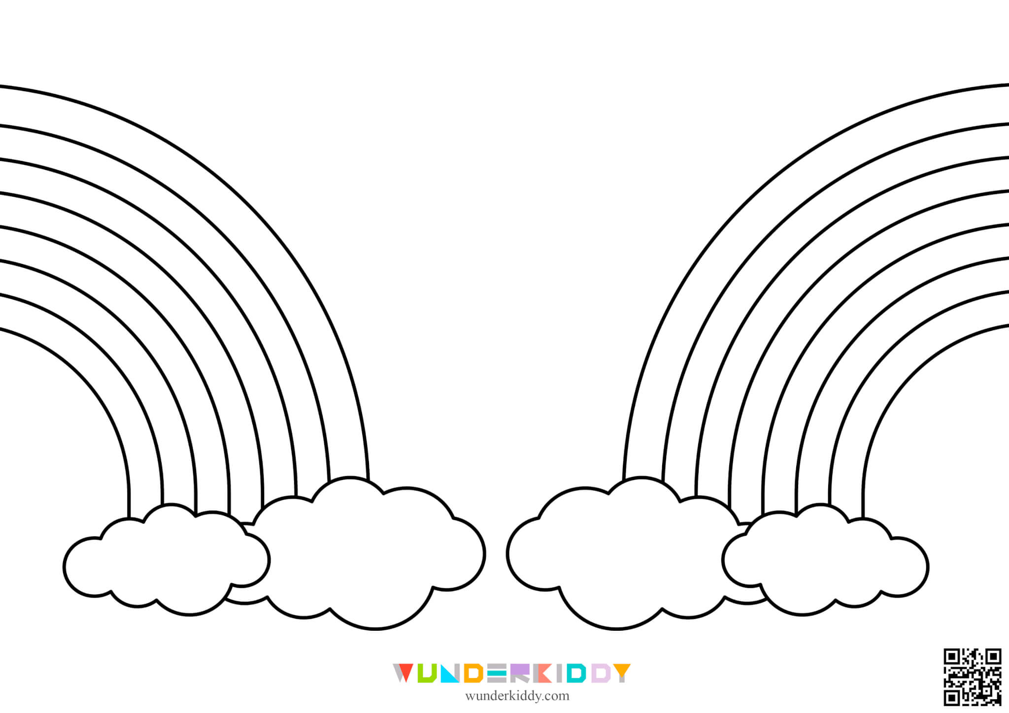 Printable Rainbow Template - Image 7