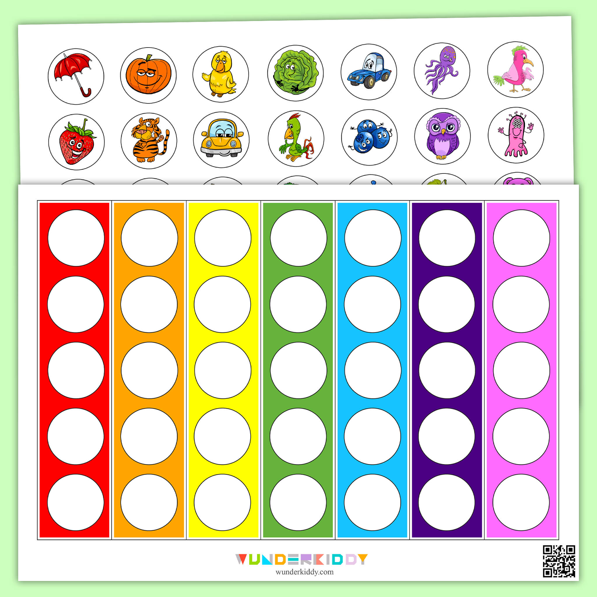 Rainbow Color Sort Activity