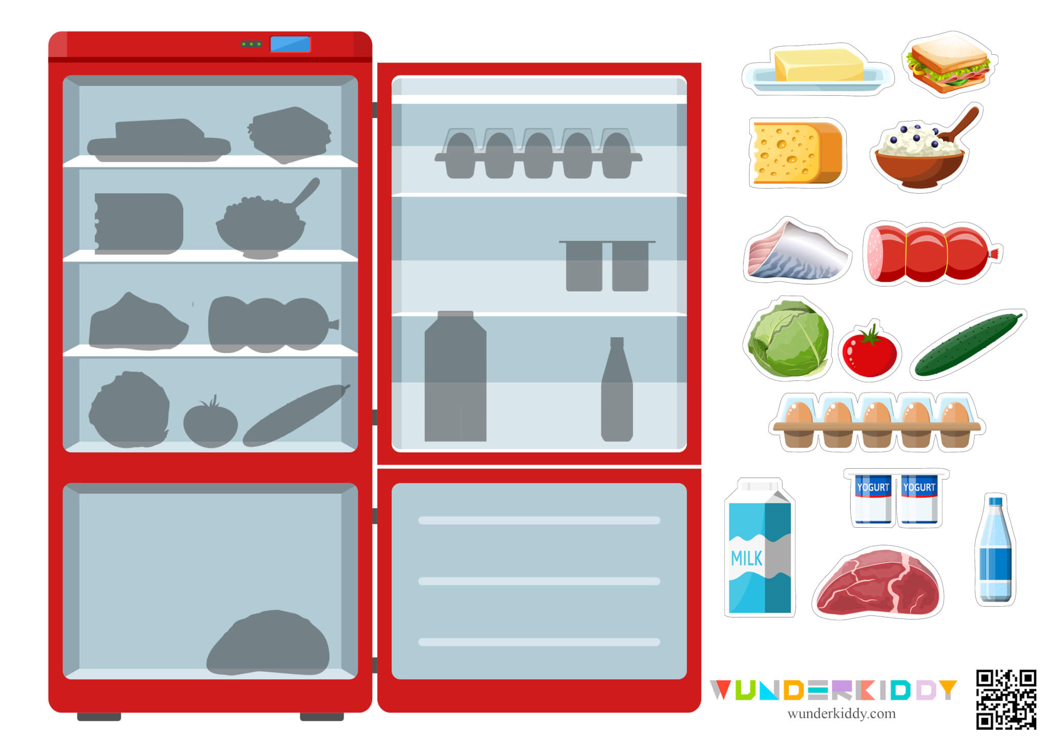 Sorting Worksheet Refregirator or Shelf - Image 2