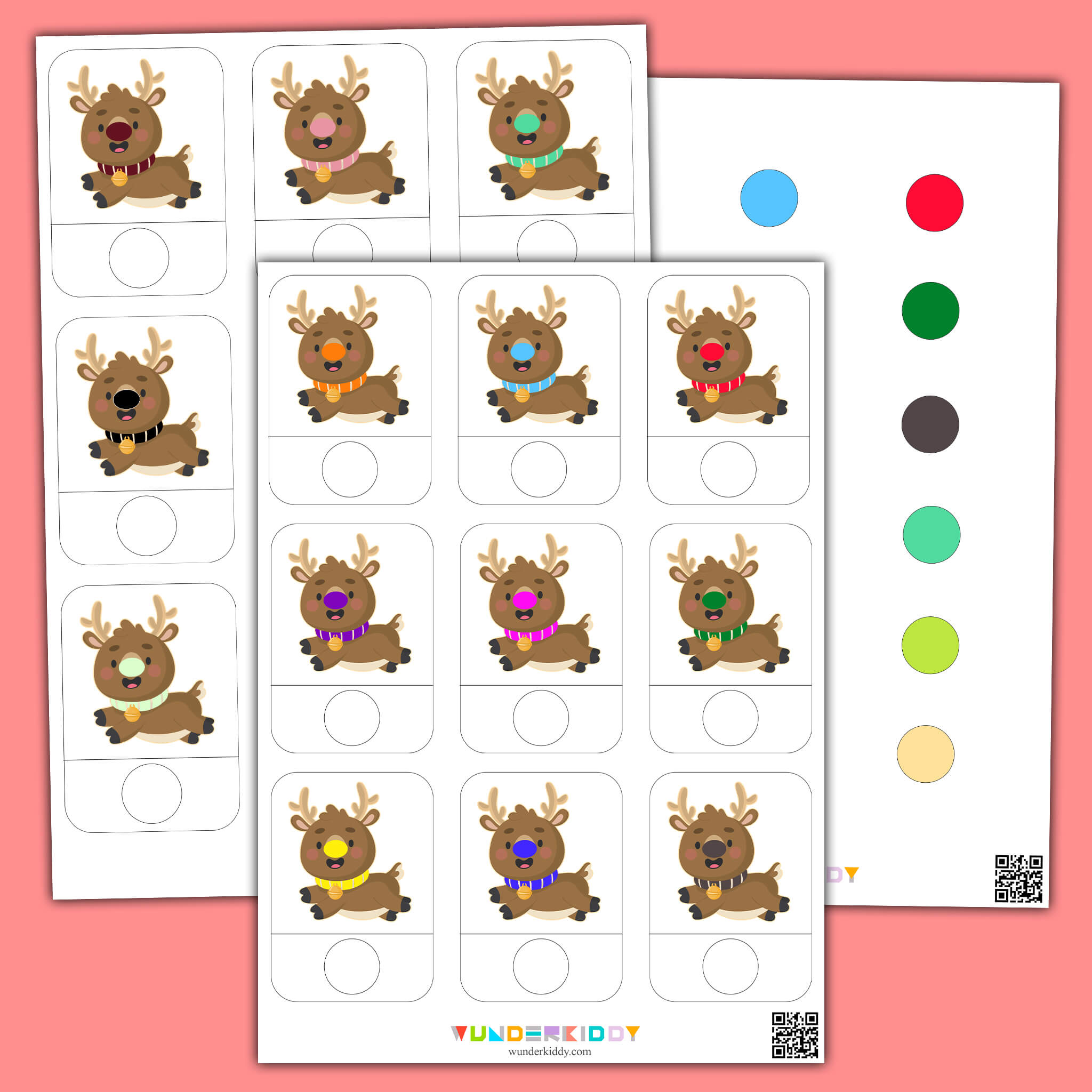 Reindeer Color Match Activity