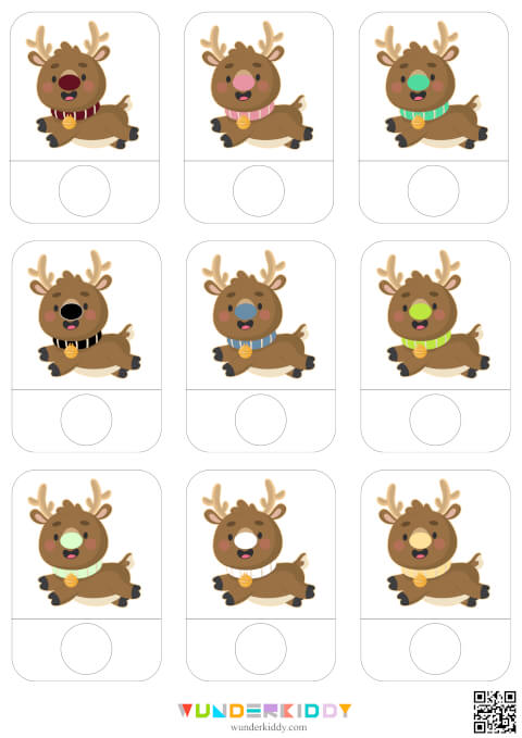 Reindeer Color Match Activity - Image 3