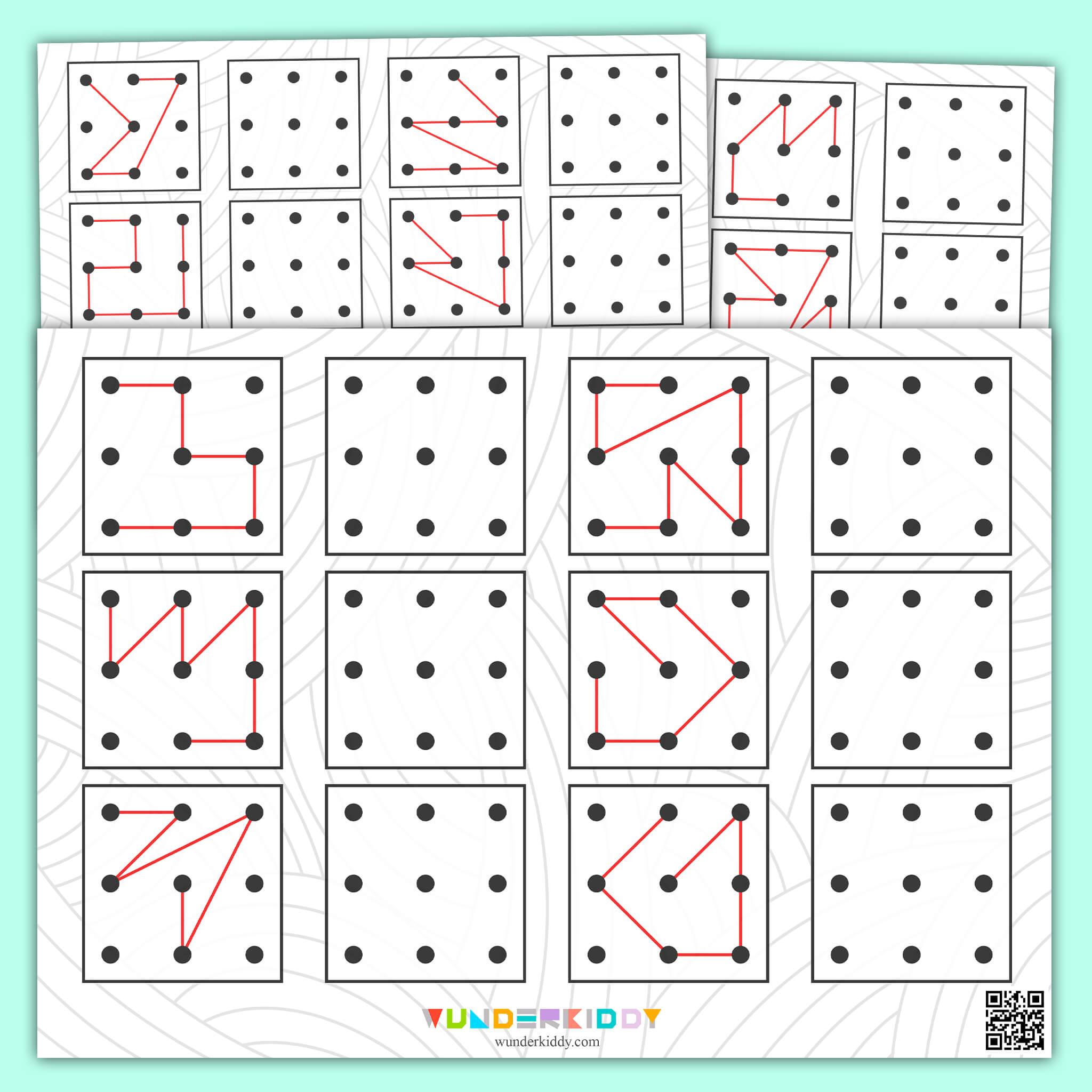 Follow the Pattern Preschool Worksheet