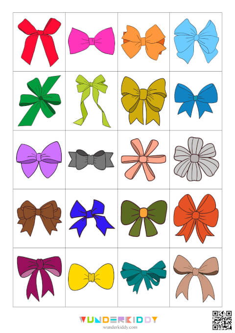 Bows Matching Activity - Image 3