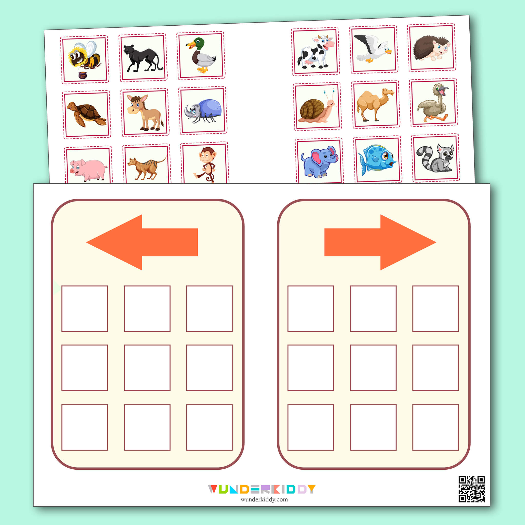 Left And Right Position Worksheets for Kindergarten