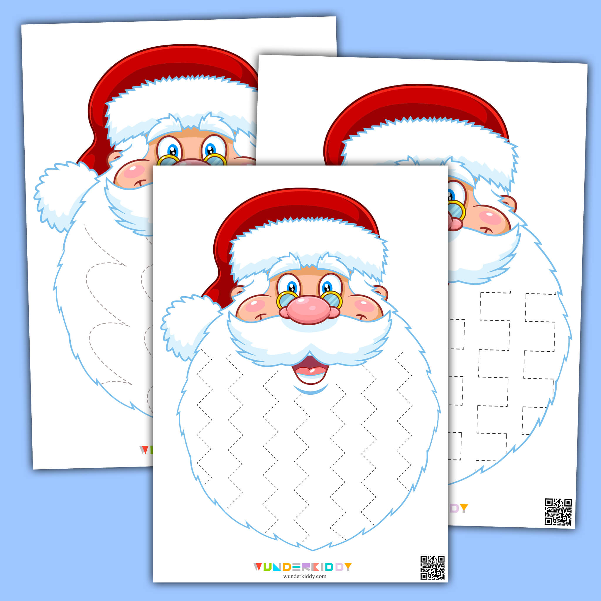 Santa Pre-Writing Worksheets