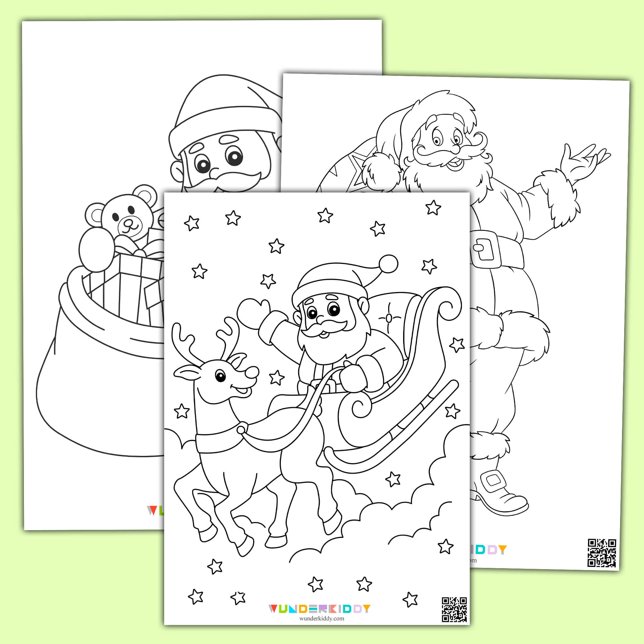 Santa Coloring Pages