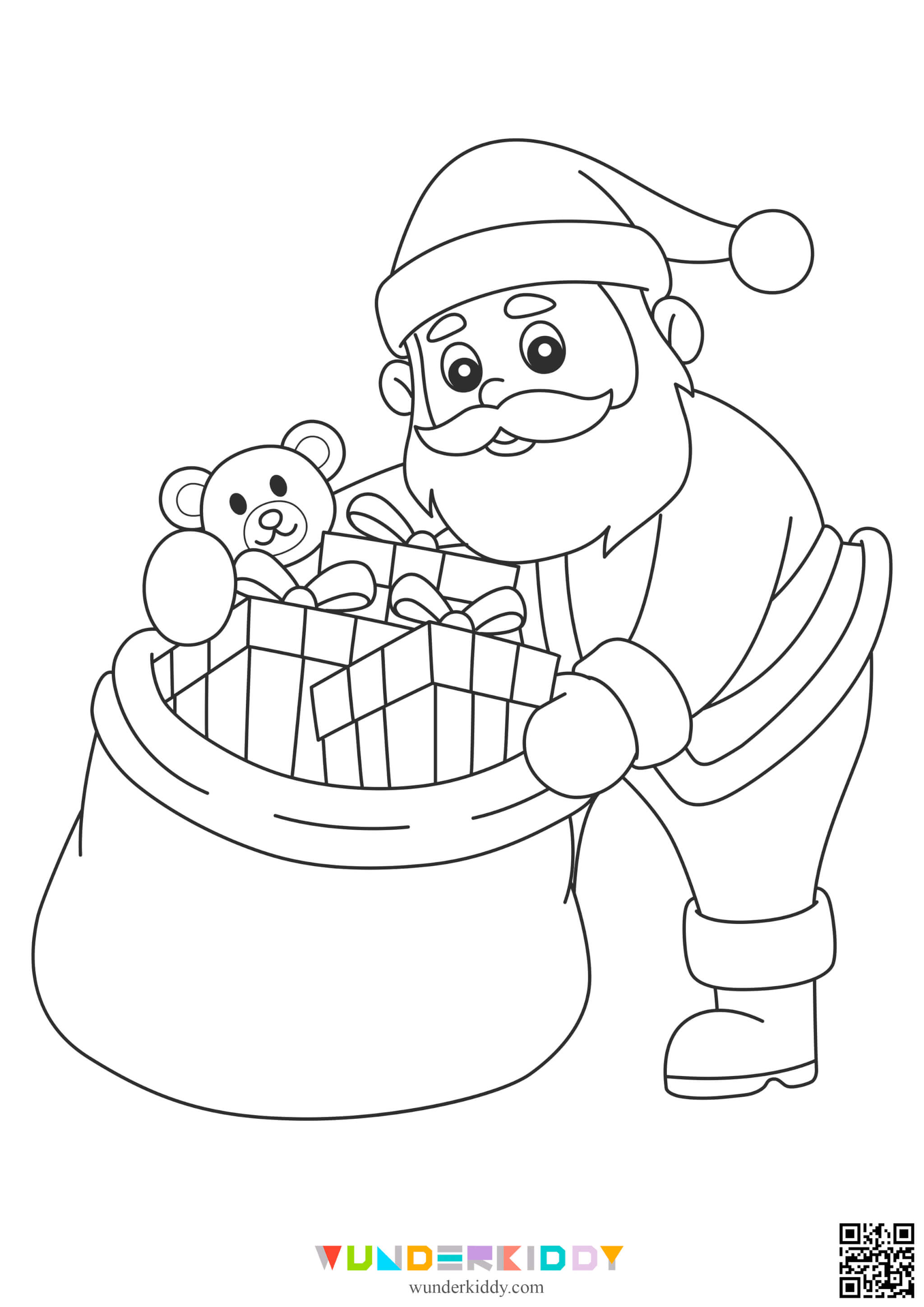 Santa Coloring Pages - Image 2