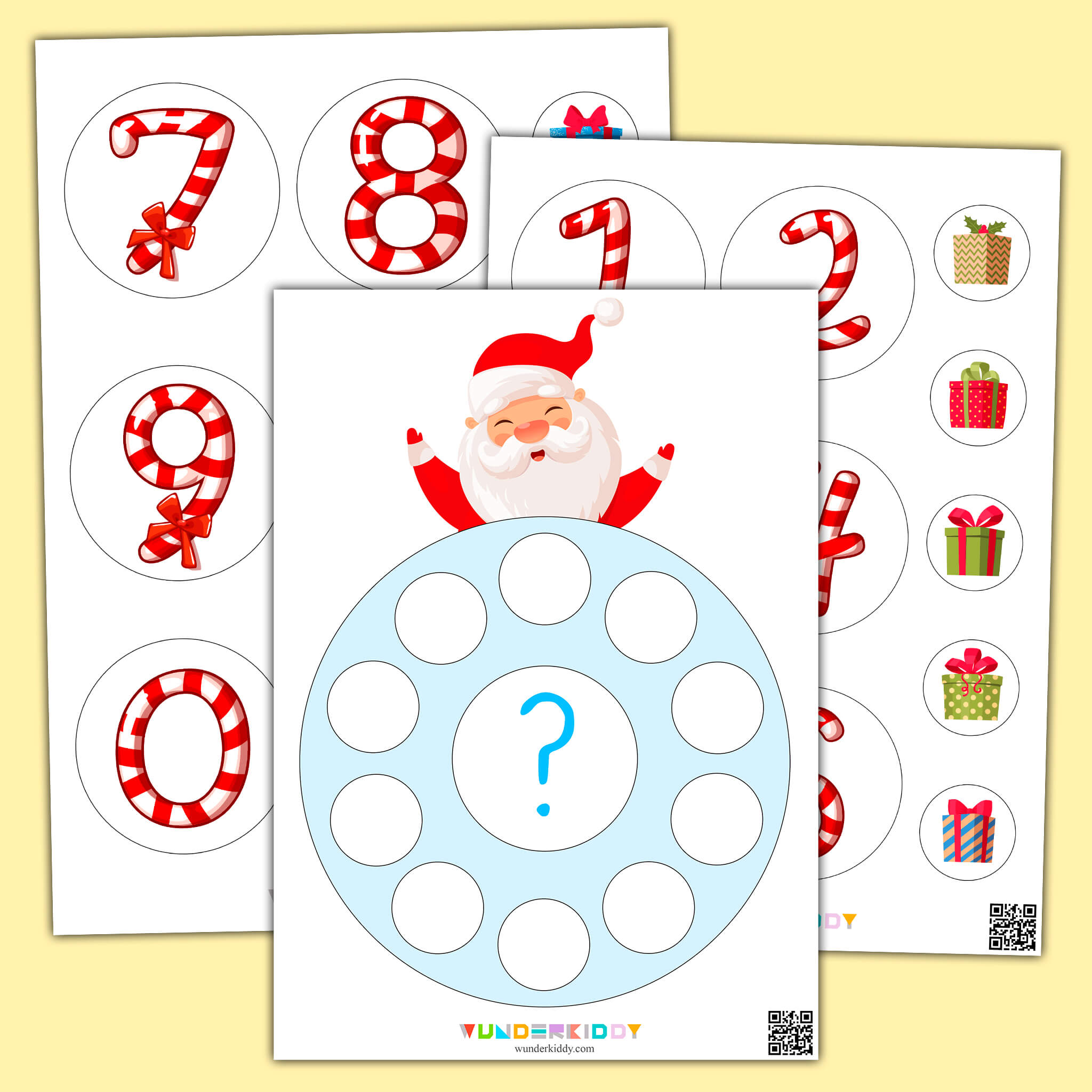 Santa Gifts Counting Activity