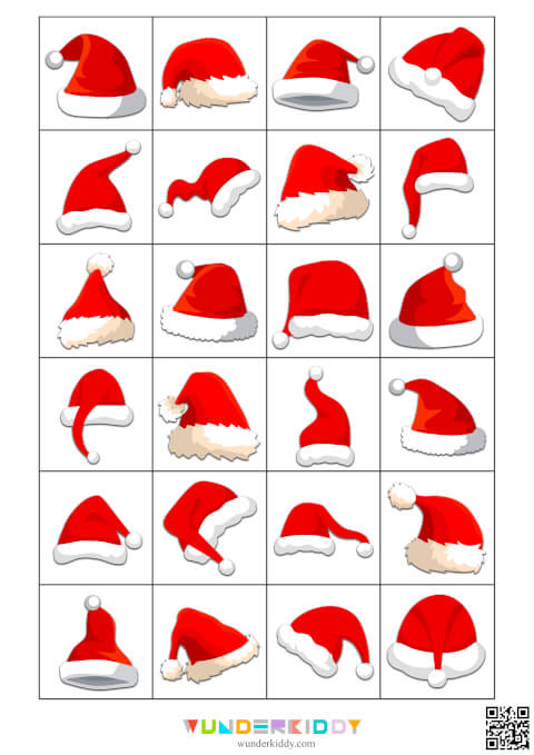 Santa Hat File Folder Activity - Image 3