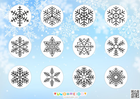 Snowflakes Shadow Matching Activity - Image 2