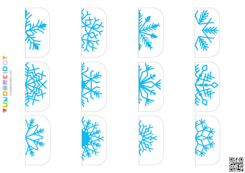 Lernspiel «Schneeflockenhälften zuordnen» - Bild 4
