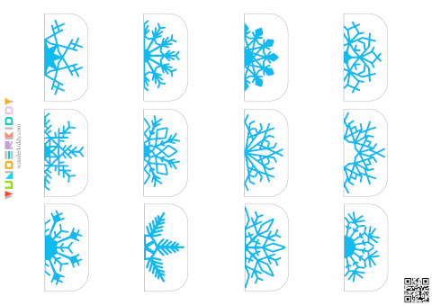 Lernspiel «Schneeflockenhälften zuordnen» - Bild 5