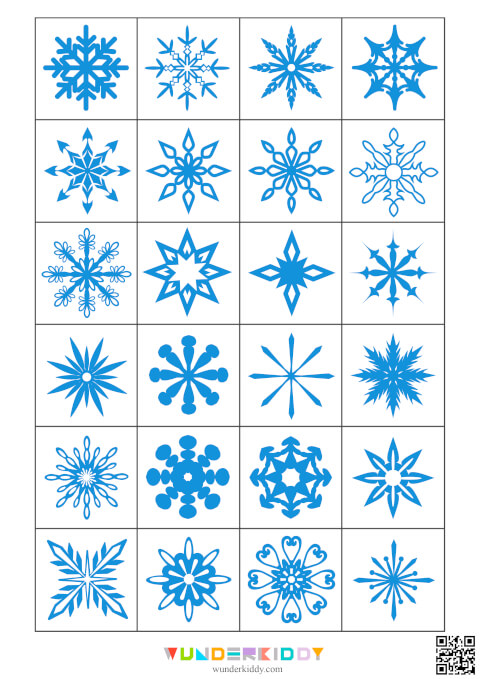 Snowflakes Shadow Matching Worksheet - Image 3