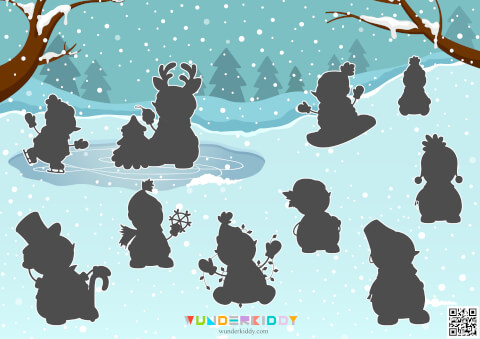 Snowman Matching Activity - Image 2