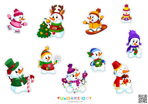 Snowman Matching Activity - Image 3