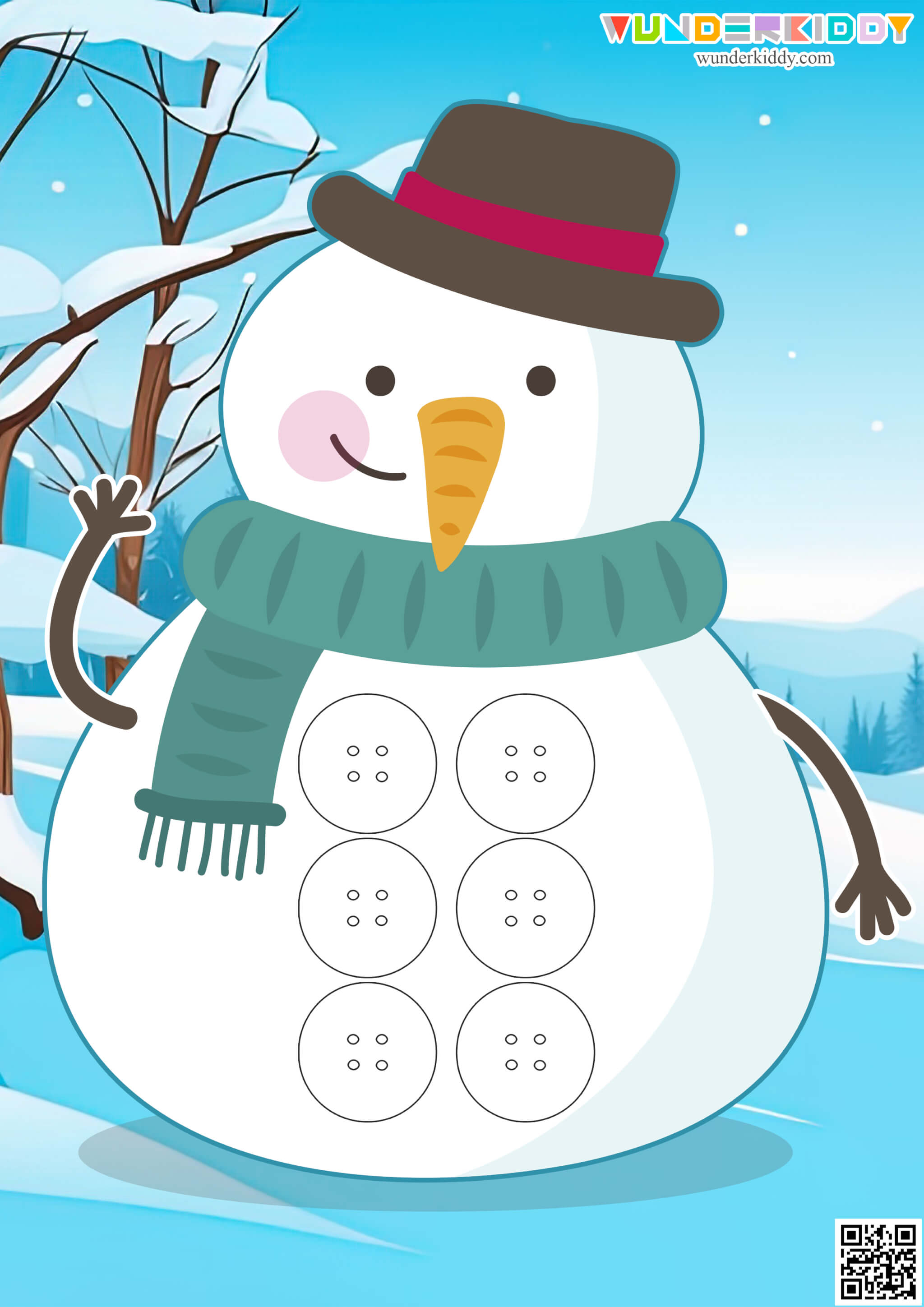 Snowman Pattern Mats Activity - Image 3