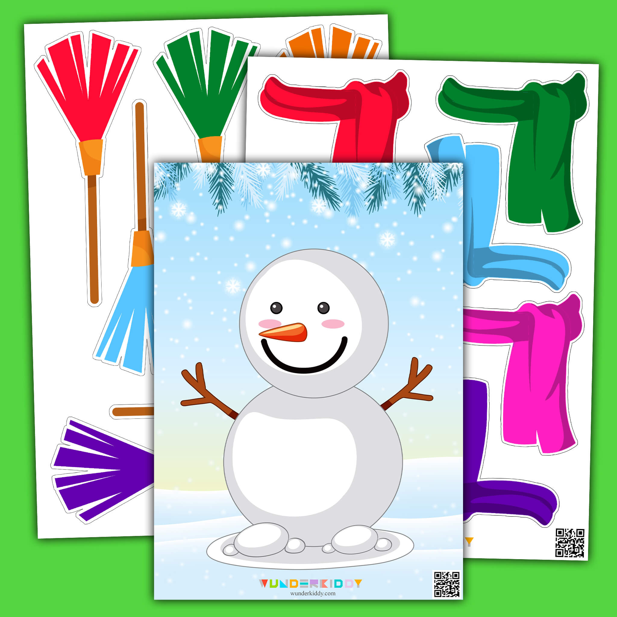 Snowman Sort by Color Activity