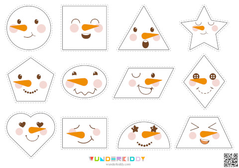 Snowman Shapes Activity - Image 3