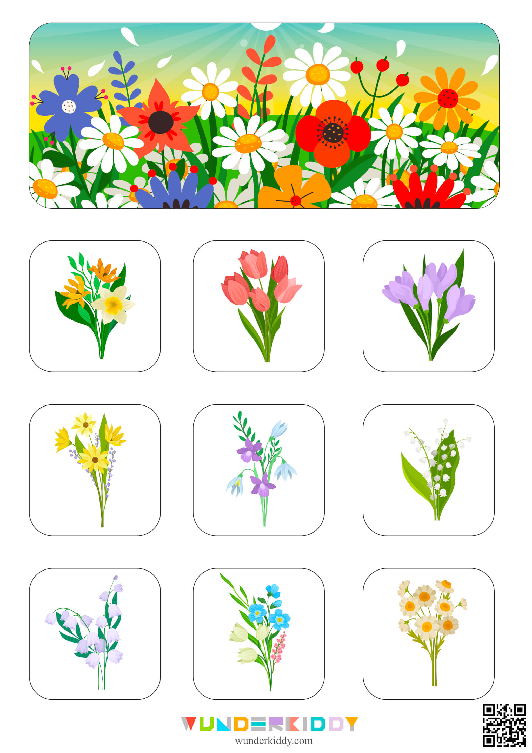 Spring Sorting Worksheet for Kids - Image 3