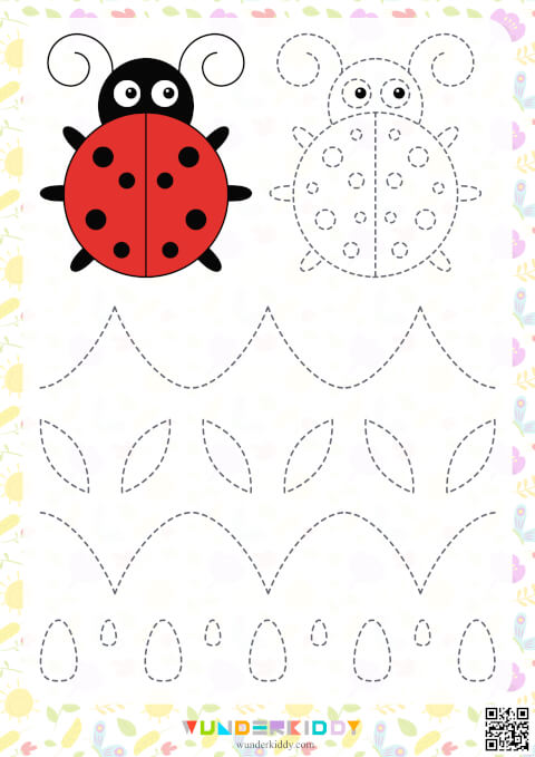 Spring Tracing Preschool Worksheets - Image 5