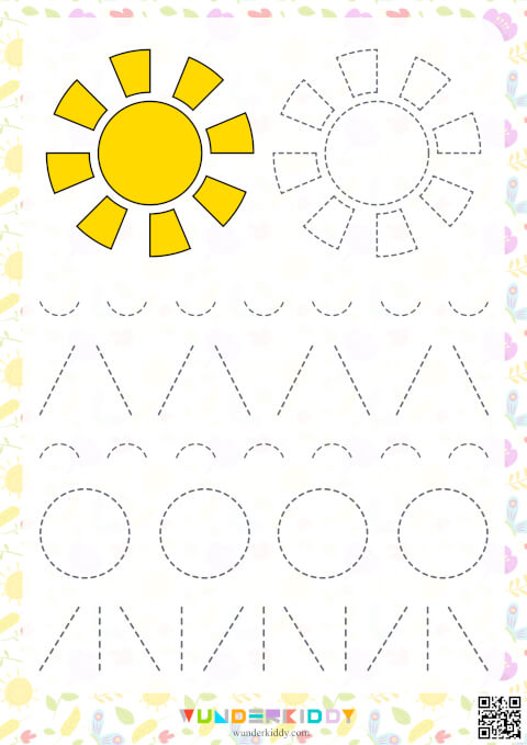 Spring Tracing Preschool Worksheets - Image 7