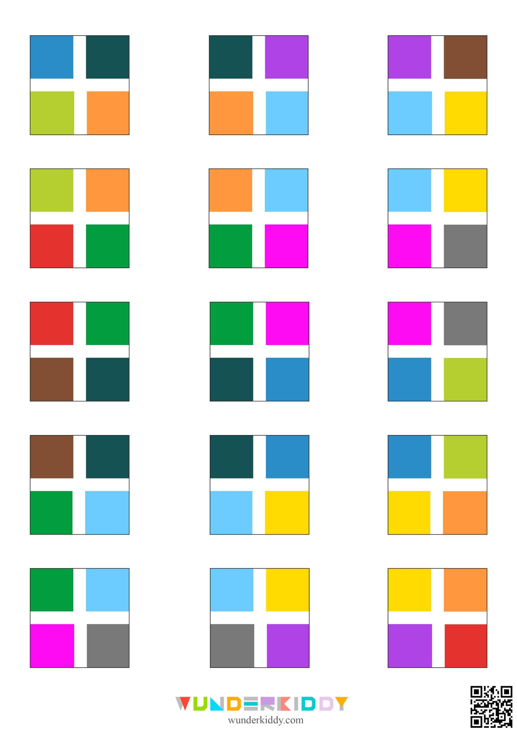 Square Colour Puzzle Activity - Image 3