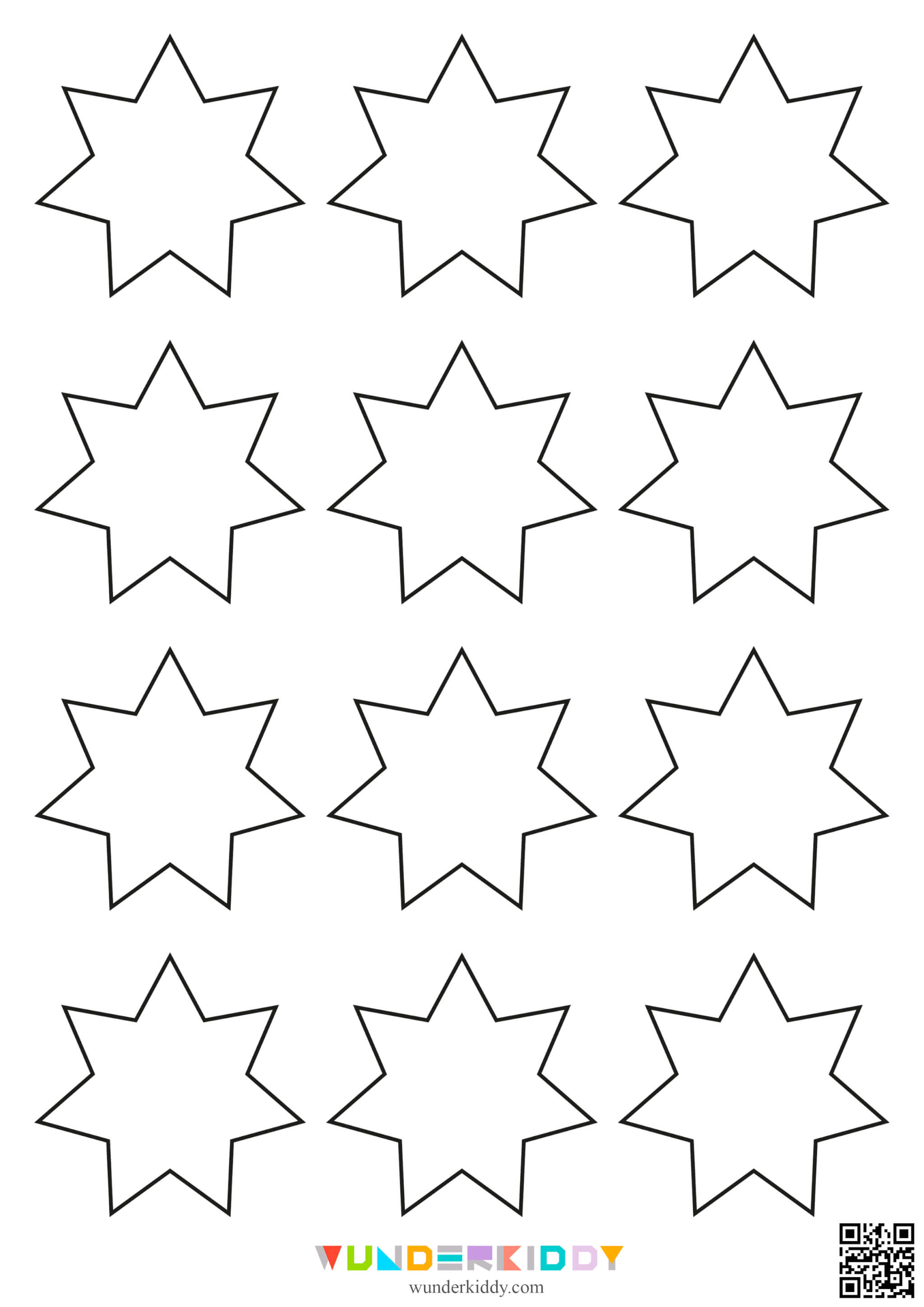 Star Outlines Templates - Image 14