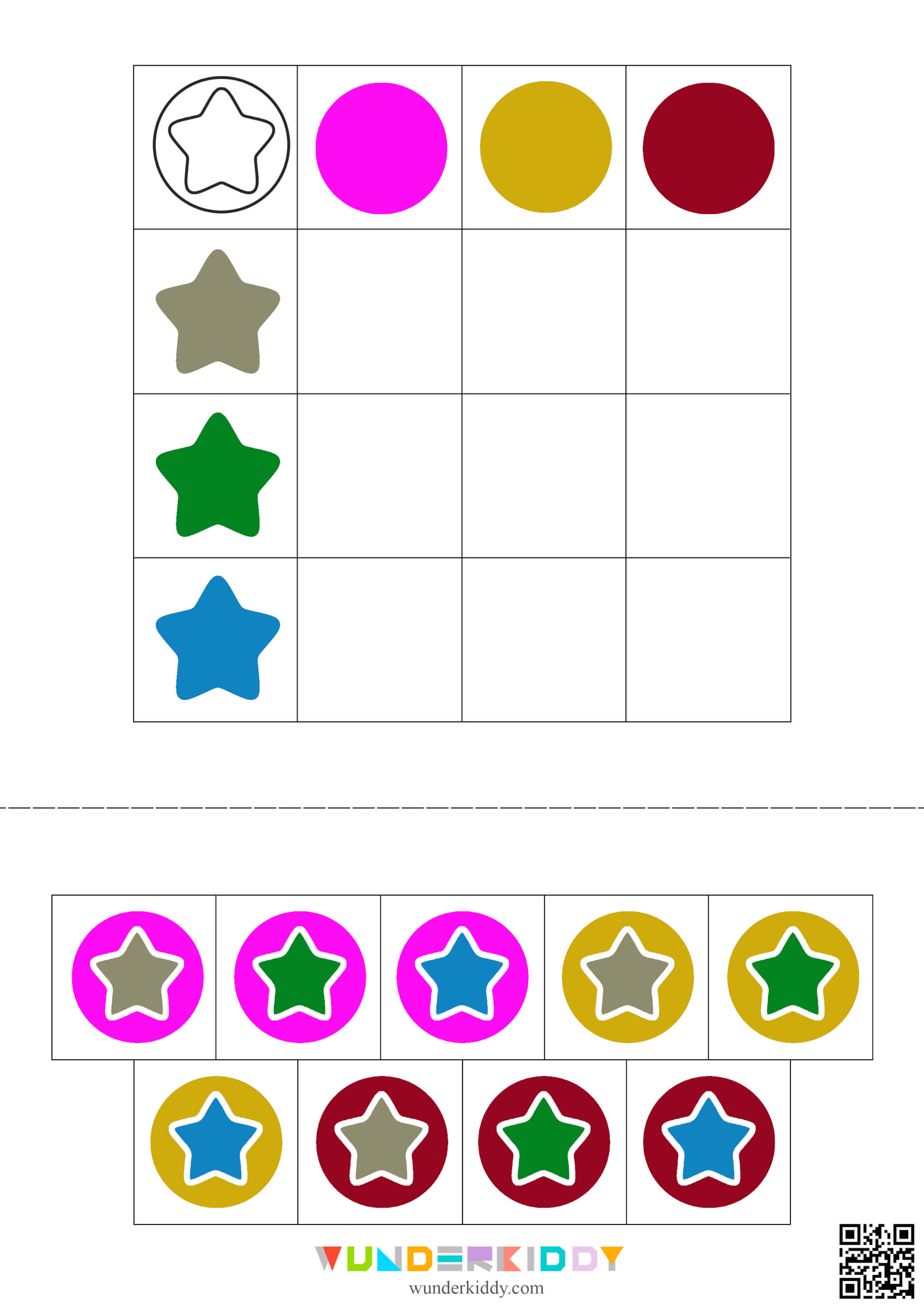 Color Star Matching Activity - Image 3