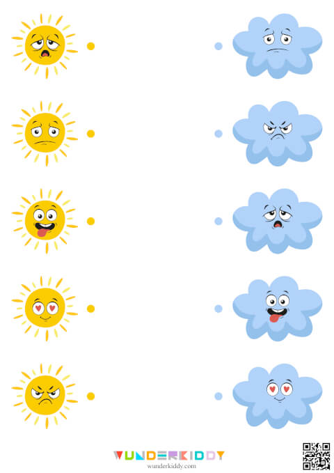 Рабочие листы «Солнышко и тучка» - Изображение 3