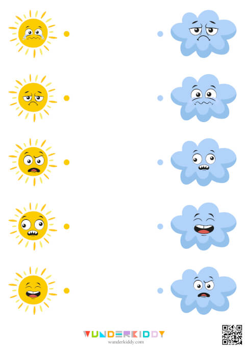 Рабочие листы «Солнышко и тучка» - Изображение 4
