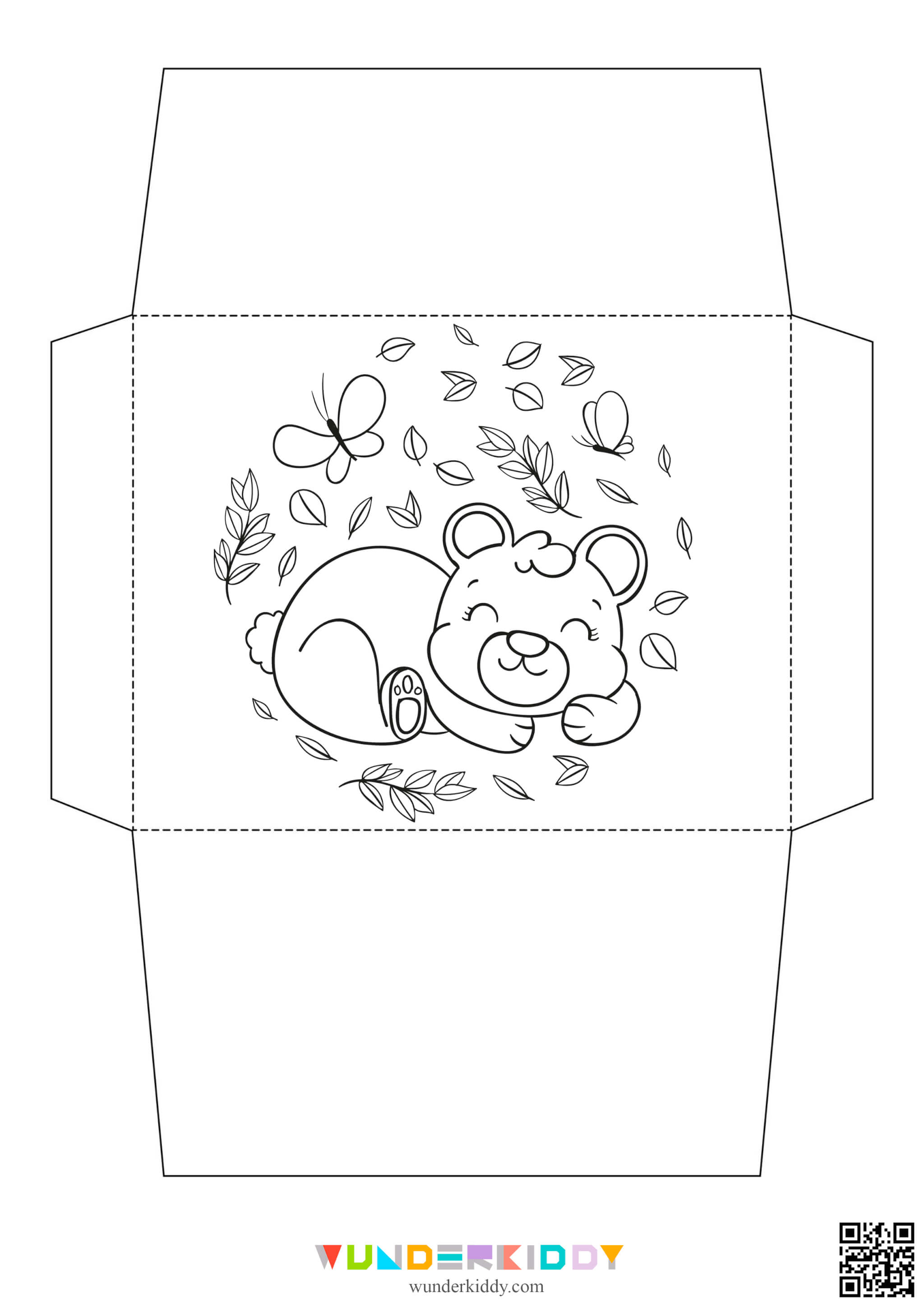 Teddy Bear Envelope Template - Image 5