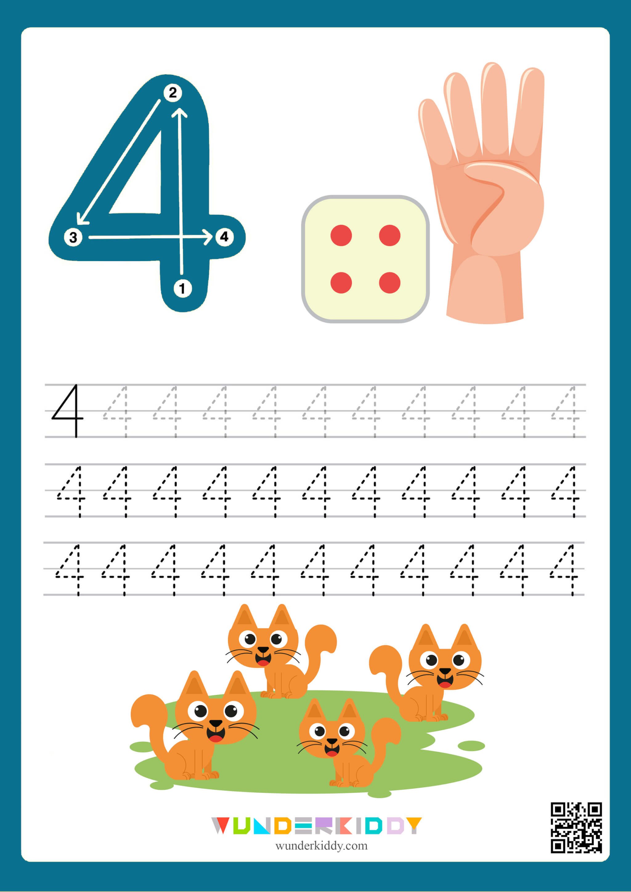 Tracing Numbers 1-10 Worksheet - Image 5