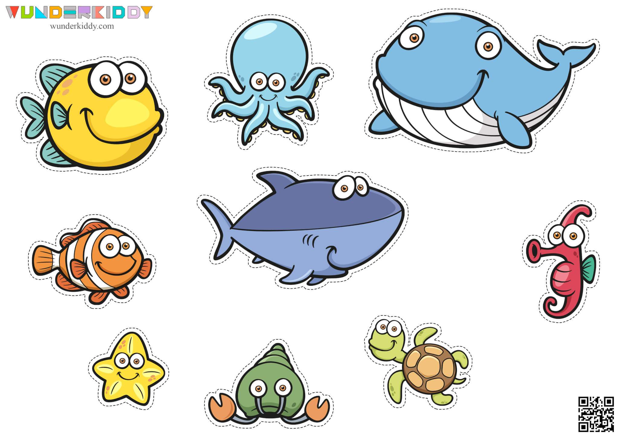 Ocean Animals Shadow Matching Game - Image 5