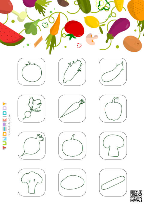 Дидактична гра «Впізнай овочі» - Зображення 2