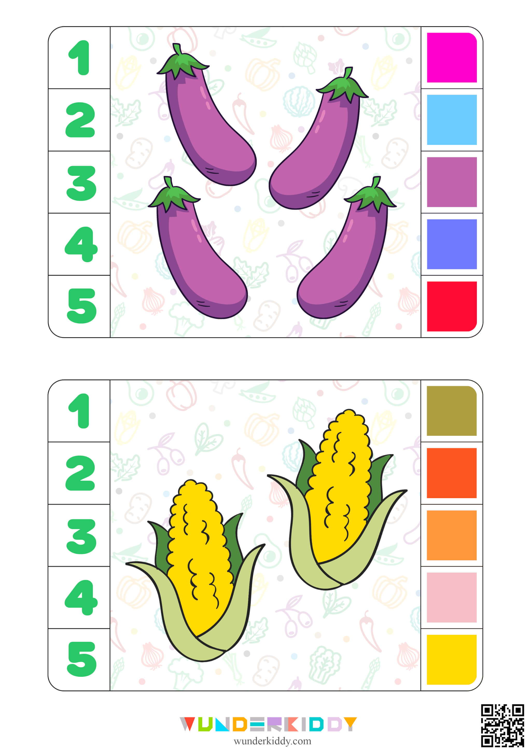 Vegetable Clip Cards for Toddlers - Image 3