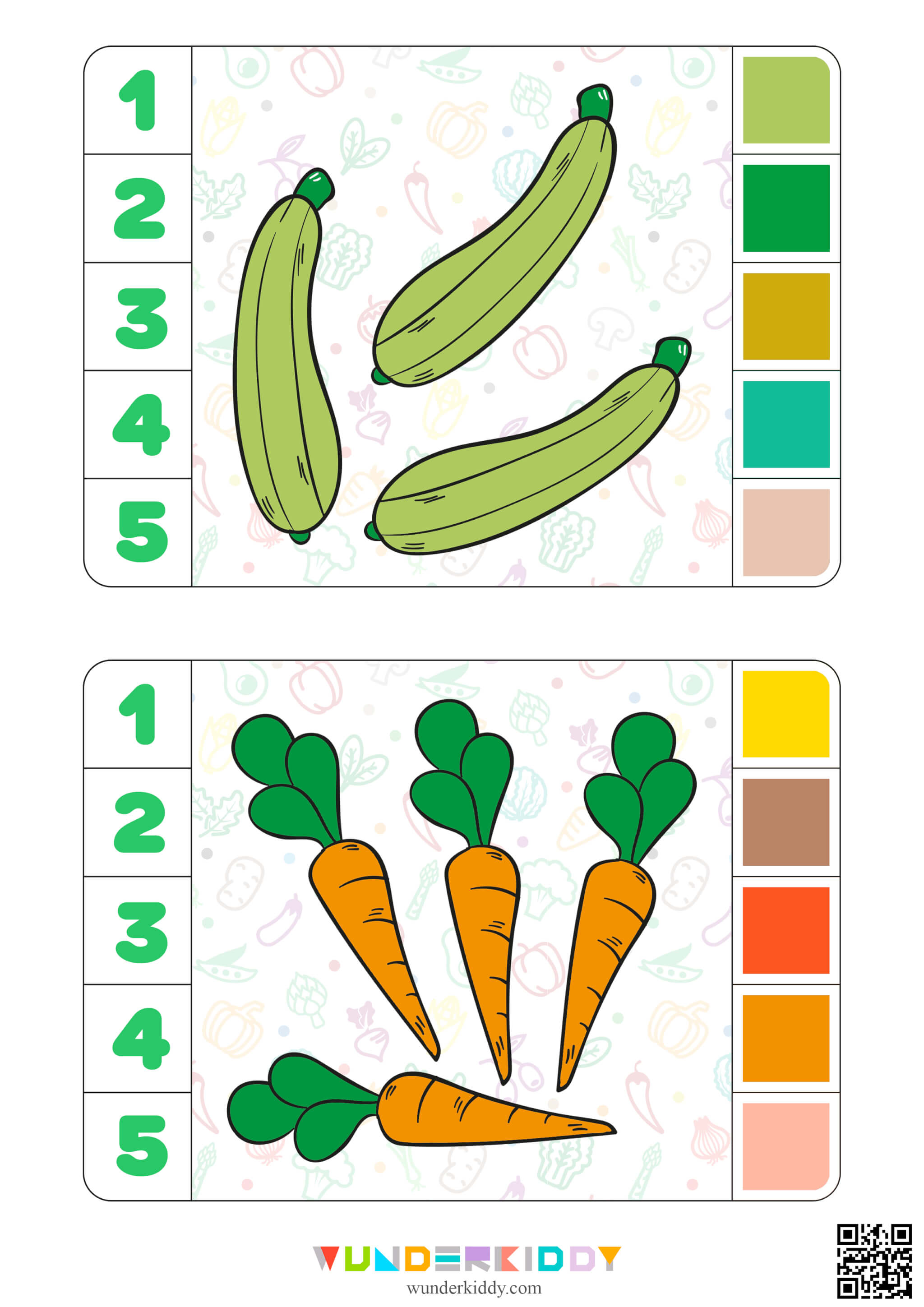 Vegetable Clip Cards for Toddlers - Image 4